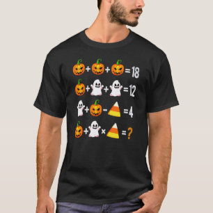 Camiseta 2022 Halloween Orden de Operaciones Examen Matemát