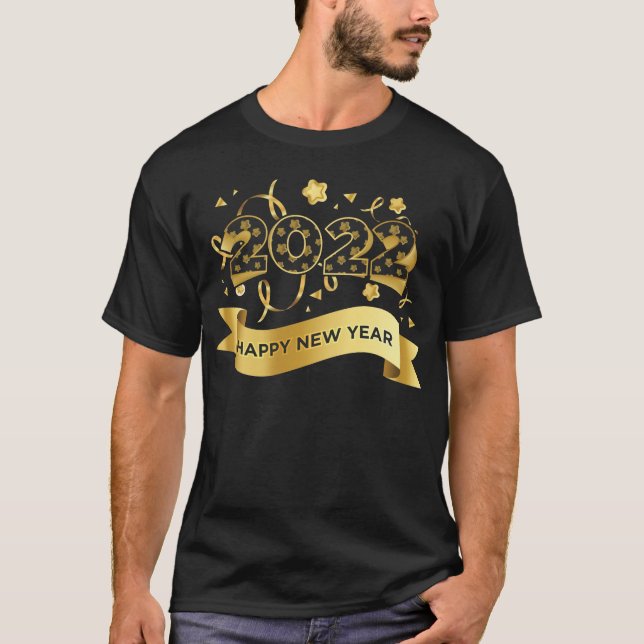 Camiseta 2022 lettering in gold (Anverso)