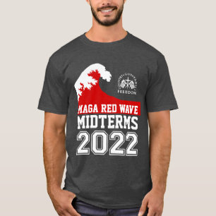 Camiseta 2022 Midterm Red Wave Faith Freedom ULTRA MAGA