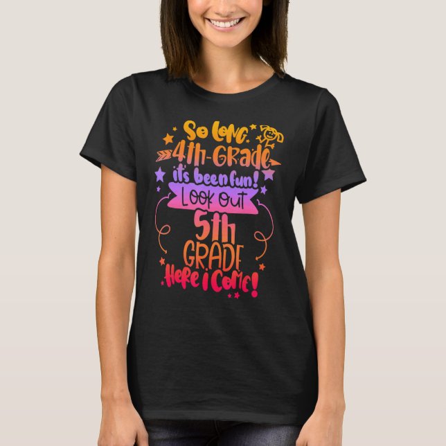 Camiseta 2022 niños tie Dye So Long 4th Graduation 5t (Anverso)