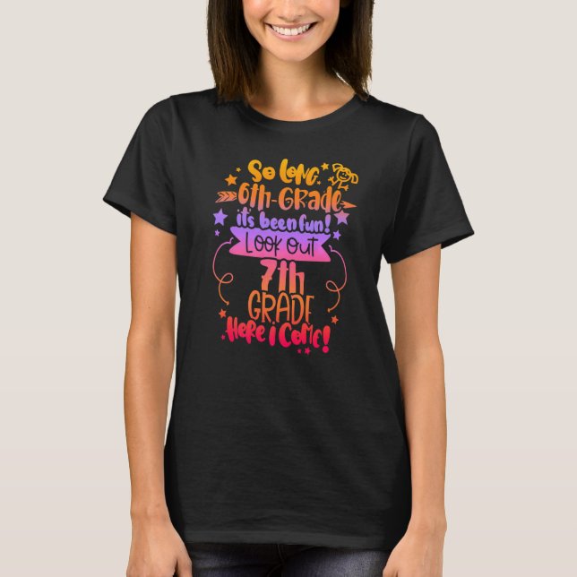 Camiseta 2022 niños tie Dye So Long 6th Graduation 7th (Anverso)