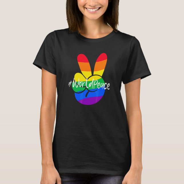 Camiseta 2022 Paz Global Paz Unidad Internacional Amor P (Anverso)