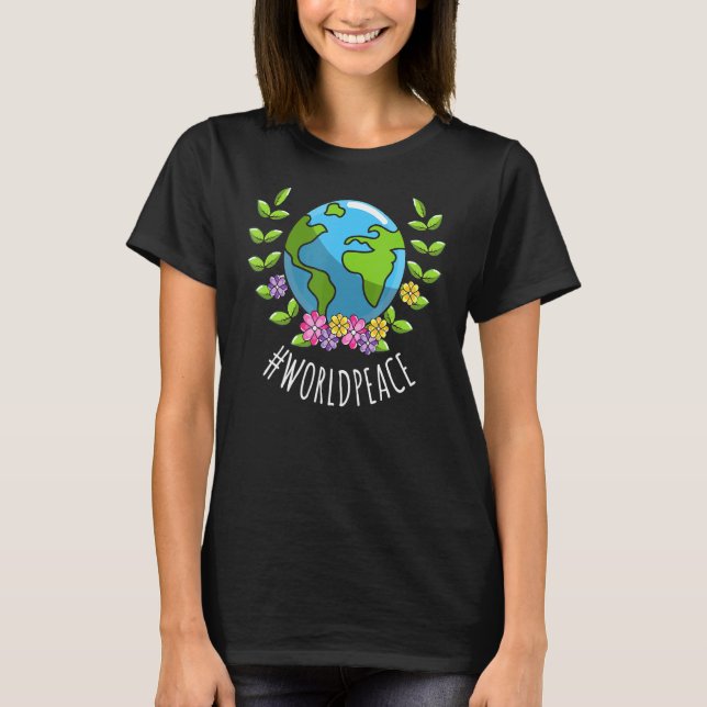 Camiseta 2022 Paz Global Paz Unidad Internacional Amor P (Anverso)