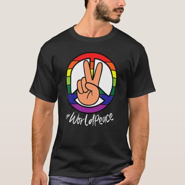 Camiseta 2022 Paz Global Paz Unidad Internacional Amor P (Anverso)
