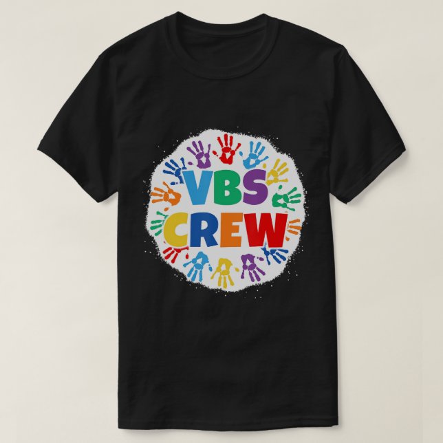 Camiseta 2022 Vacation Bible School Bleached Handprints VBS (Diseño del anverso)