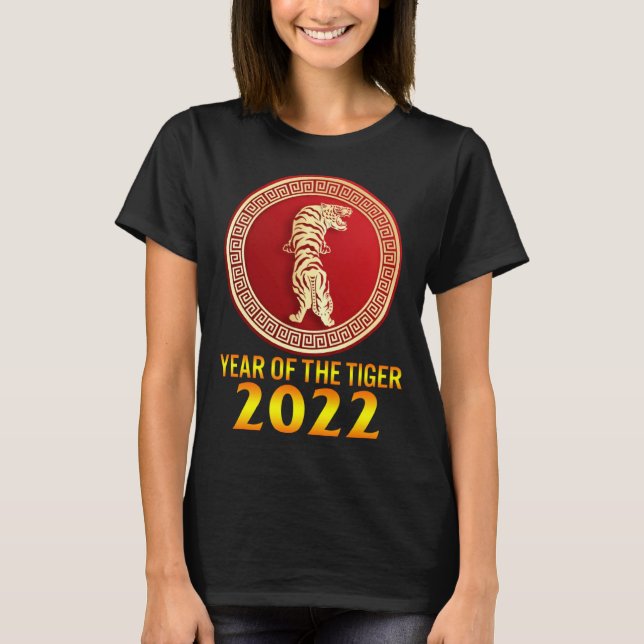 Camiseta 2022 Year Of Tiger Lunar Happy New Year Chinese Zo (Anverso)