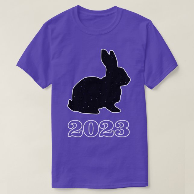 Camiseta 2023 Año Del Conejo Negro (Diseño del anverso)