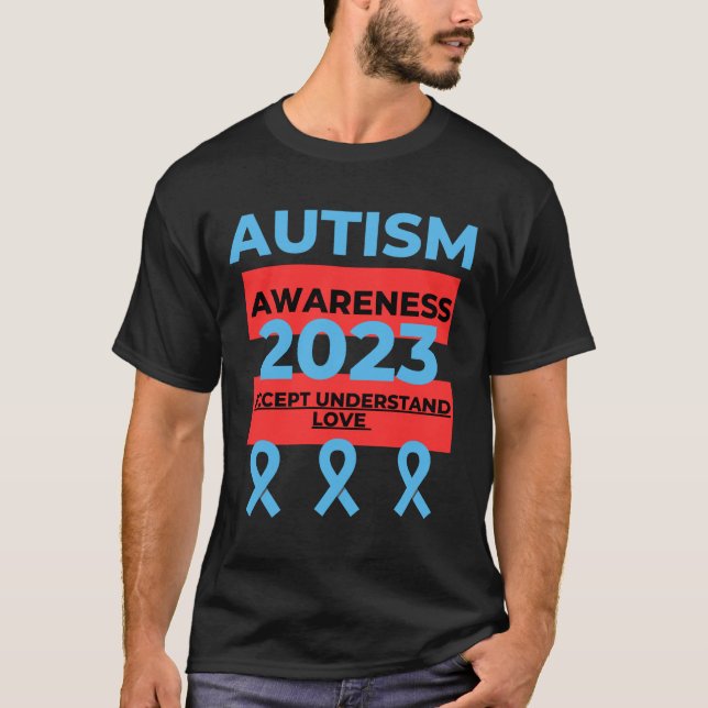 Camiseta 2023 Autism Awareness Understand Love Accept Hope (Anverso)