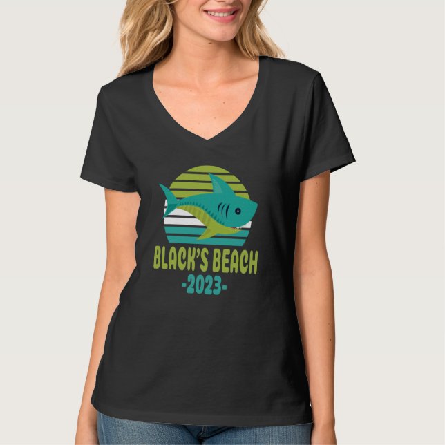 Camiseta 2023 Black's Beach California Shark (Anverso)
