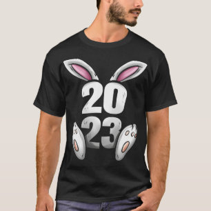 Camiseta 2023 Con Oídos Conejos O Conejitos Y Paws Chinos N