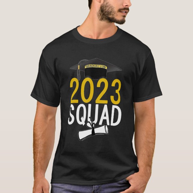 Camiseta 2023 Graduation Squad Funny Graduation Day School  (Anverso)