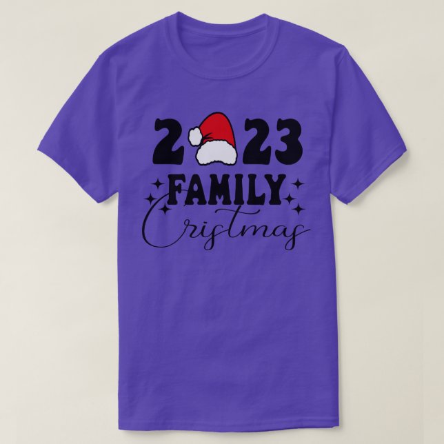 Camiseta 2023 Navidades familiares que comparan con Navidad (Diseño del anverso)