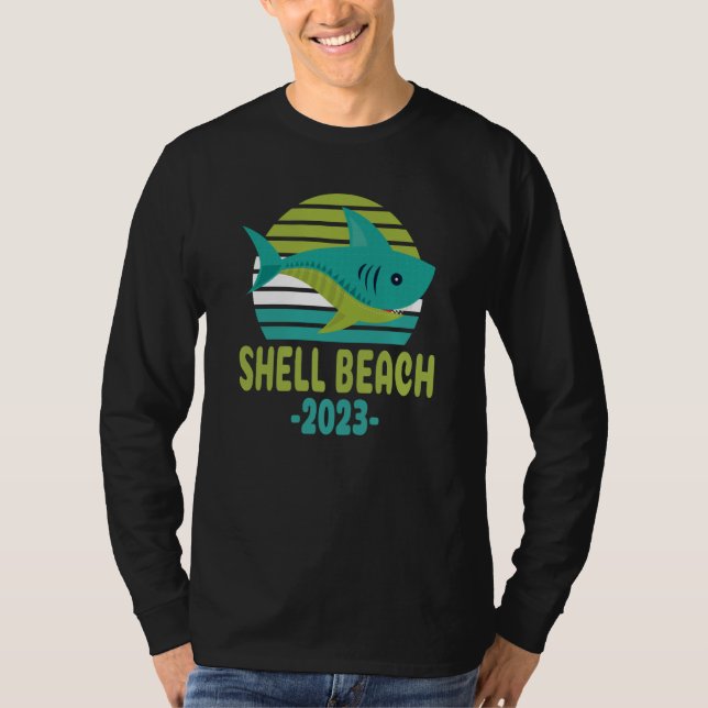 Camiseta 2023 Shell Beach California Shark (Anverso)
