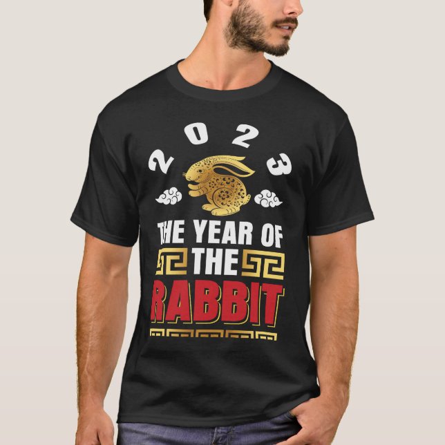 Camiseta 2023 The year of the rabbit Chinese Zodiac (Anverso)