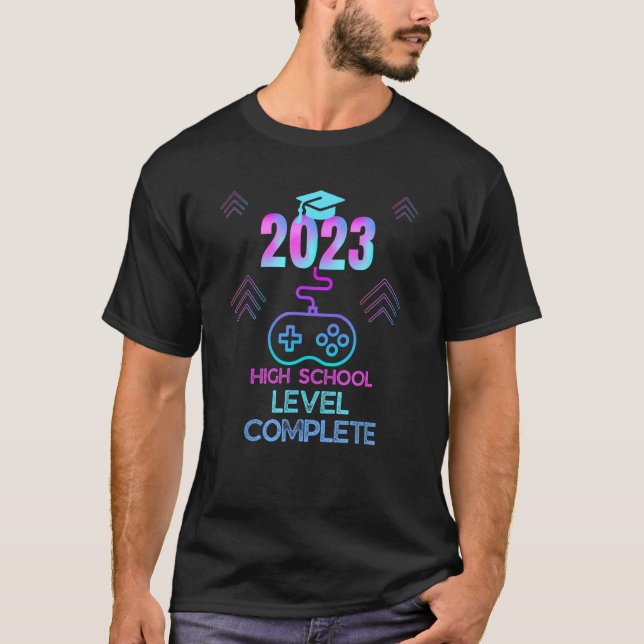 Camiseta 2023 Video Game Level Complete High School (Anverso)
