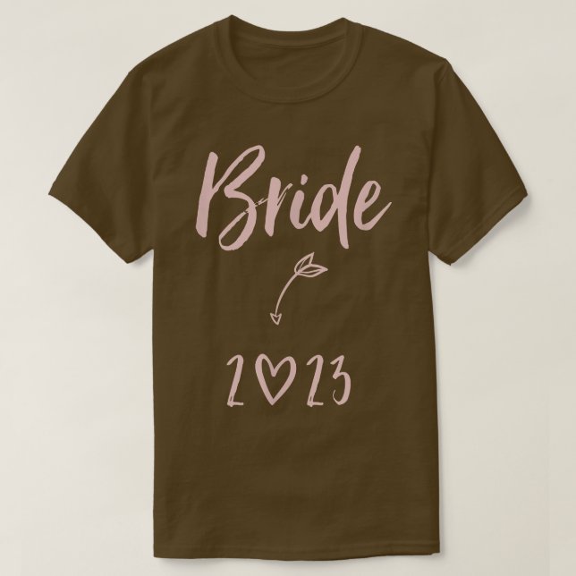 Camiseta 2023 Wedding Bride Heart  (Diseño del anverso)