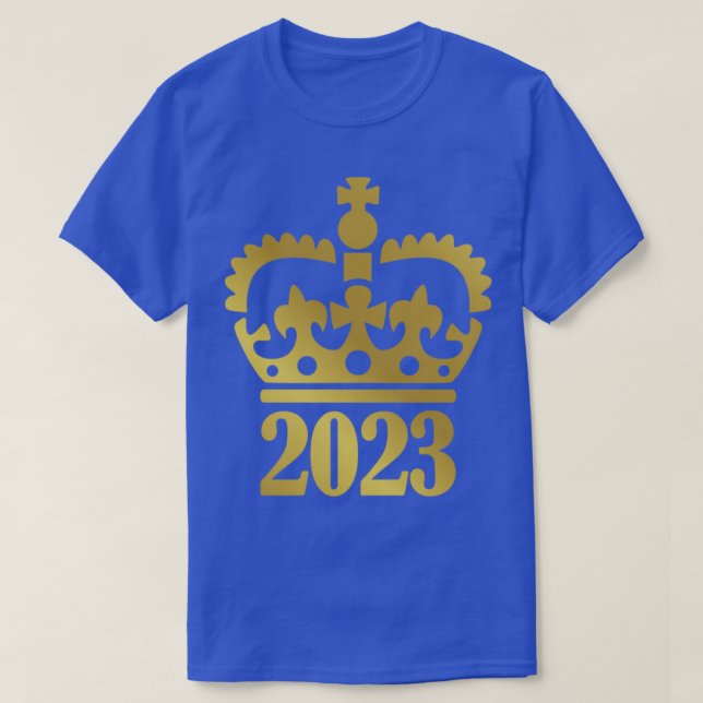 Camiseta 2023 with crown for birthday and newborn baby (Diseño del anverso)
