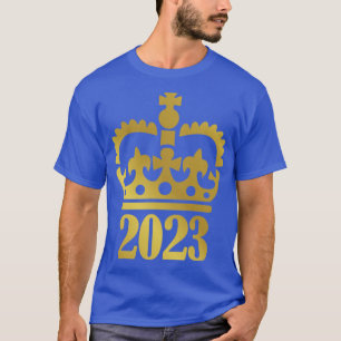Camiseta 2023 with crown for birthday and newborn baby