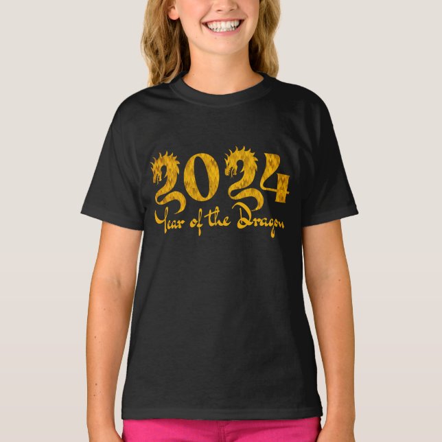 CAMISETA 2024 AÑO DEL DRAGÓN DE ORO (Anverso)