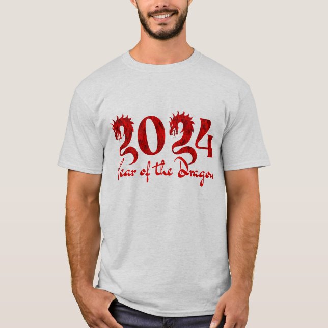CAMISETA 2024 AÑO DEL DRAGÓN ROJO (Anverso)