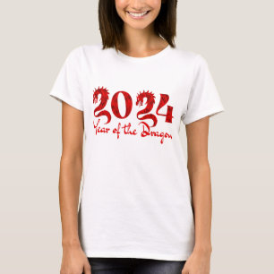 CAMISETA 2024 AÑO DEL DRAGÓN ROJO