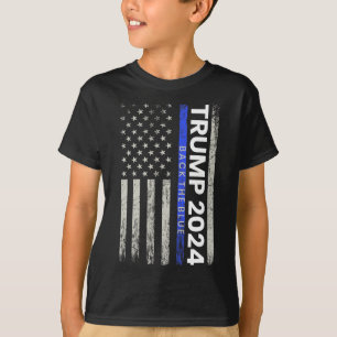 Camiseta 2024 En La Línea Azul Delgada Policía Estadouniden