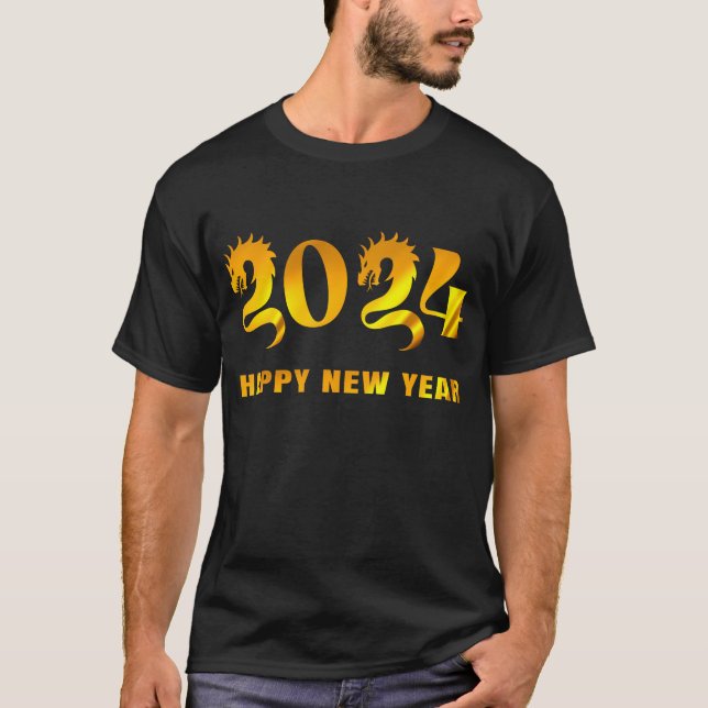 CAMISETA 2024 FELIZ AÑO NUEVO (Anverso)