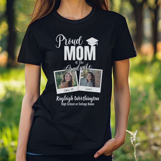 Camiseta 2024: Orgullosa mamá de la foto de un Personalizad (Subido por el creador)
