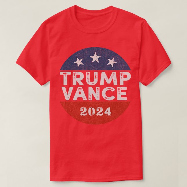 Camiseta 2024 Para Elecciones De Botón Retro (Diseño del anverso)