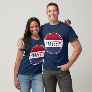 Camiseta 2024 Por Dios y País Bandera de EE. UU. VOTA