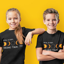 Camiseta 2024 Total Eclipse Solar Personalizado Ciudad y Es