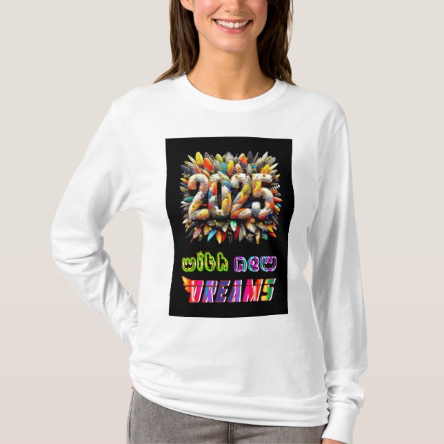 Camiseta 2025 con nuevos sueños (Anverso)