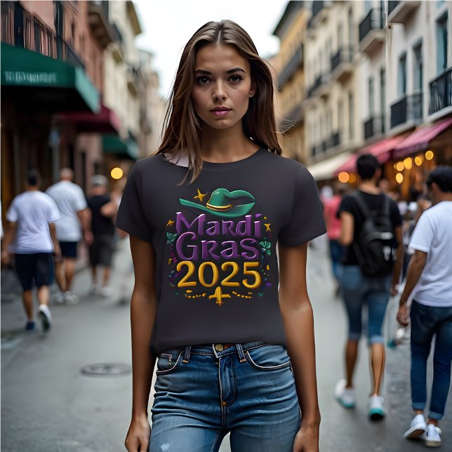 Camiseta 2025 Mardi Gras: Nueva Orleans, nuevas vibraciones (Mardi Gras 2025 Women's T-Shirt )