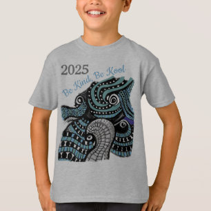 Camiseta 2025 Sea Kind Be Kool Dragon Graphic Art Print