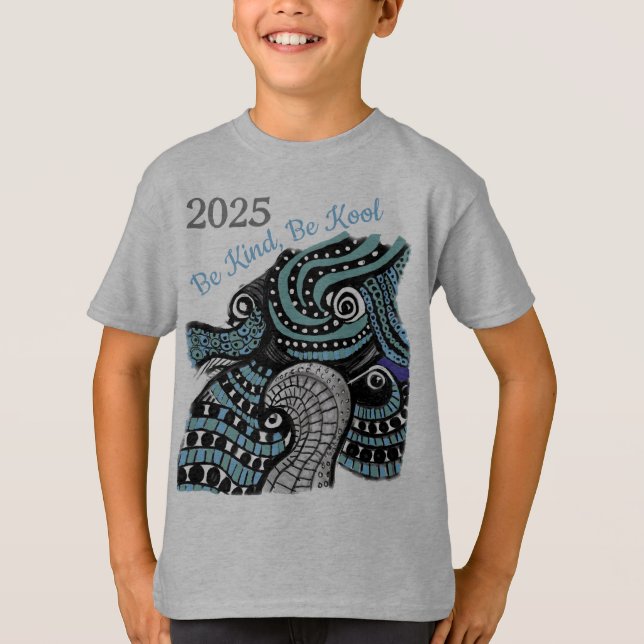 Camiseta 2025 Sea Kind Be Kool Dragon Graphic Art Print (Anverso)