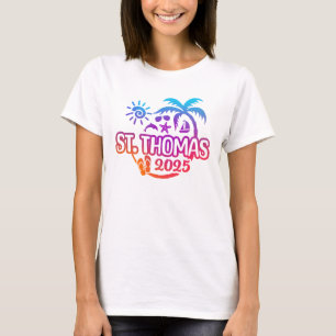 Camiseta 2025 St. Thomas Vacation or Trip Design