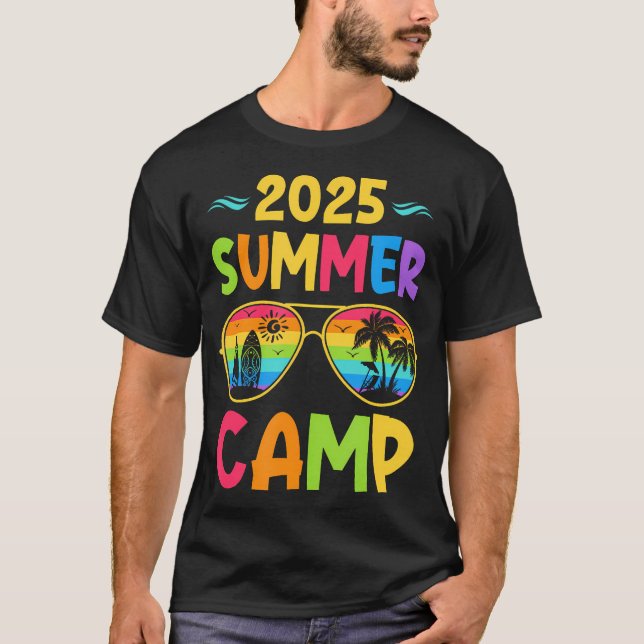 Camiseta 2025 Summer Camp 2025 Summer Vacation Matching Fam (Anverso)