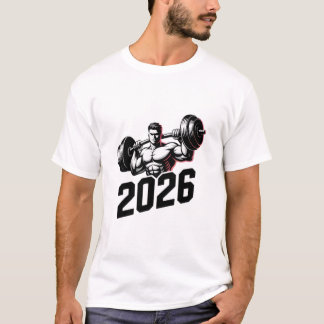 Camiseta 2026 Bodybuilder Barbell Lifting Shirt