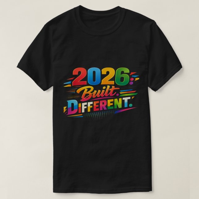 Camiseta 2026: Built Different | Ultimate Edition (Diseño del anverso)