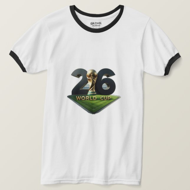Camiseta 2026 FIFA World Cup Logo with Trophy – Official (Anverso del diseño)