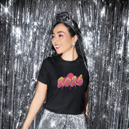 Camiseta 2026 Graffiti Style Color Splash New Year