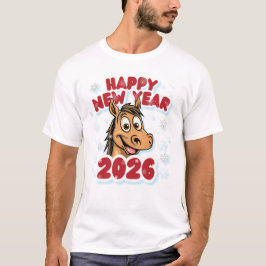 Camiseta 2026 Horse Zodiac Sign New Year Celebration. 
