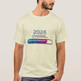 Camiseta 2026 Loading… – Futuristic Neon New Year T-Shirt
