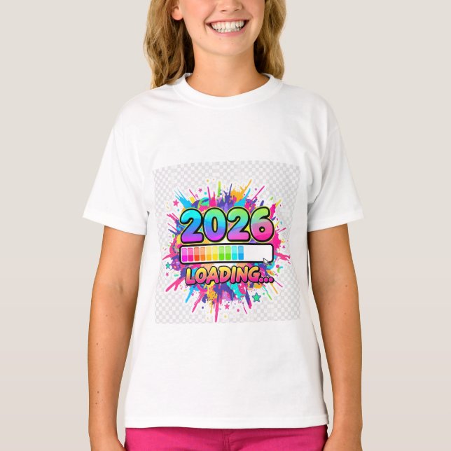 Camiseta 2026 Loading... Progress Bar Sticker (Anverso)