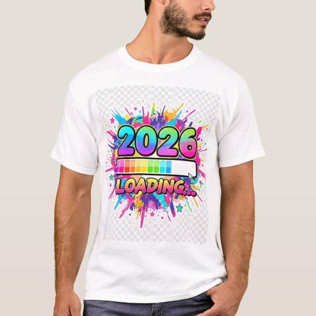 Camiseta 2026 Loading Progress Bar Sticker (Anverso)