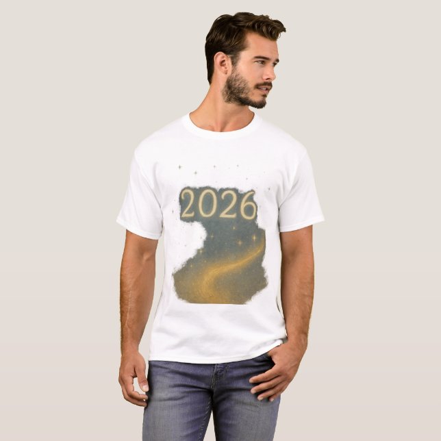 Camiseta 2026 Magic of New Beginnings Dreamy Golden Sky (Anverso completo)