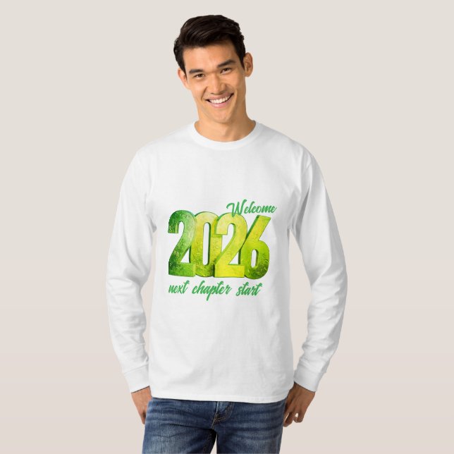 Camiseta 2026 NEW YEAR BASIC LONG SLEEVE T-Shirt (Anverso completo)