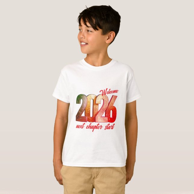 CAMISETA 2026 NEW YEAR KIDS BASIC T SHIRT (Anverso completo)