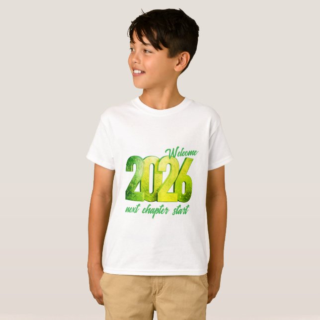 Camiseta 2026 NEW YEAR KIDS BASIC T-Shirt (Anverso completo)