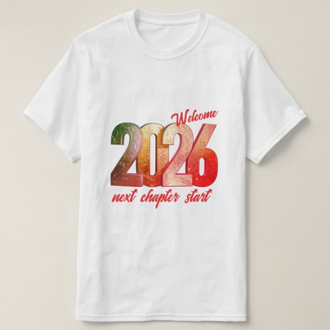 CAMISETA 2026 NEW YEAR MENS VALUE T SHIRT (Diseño del anverso)